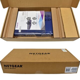 Netgear JGS516-200EUS 100-19871-01R34 16-Port RJ-45 GE Switch +Rack Ears NEW NEU