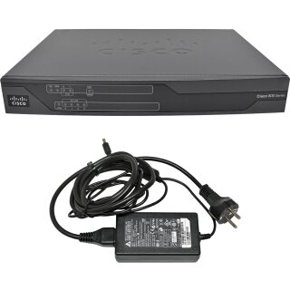 Cisco C881-K9 Quad-Port Fast Ethernet Integrated Services Router +AC Adapter