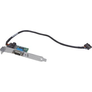 HP 628646-001 Serial RS232 DB9 Adapter +FH Bracket +Cable 611901-001 012711-001