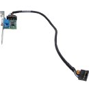 HP 628646-001 Serial RS232 DB9 Adapter +FH Bracket +Cable...