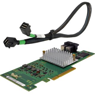 Fujitsu D3327-A12 GS2 SAS RAID Controller 2-Port PCIe x8 12G no Bracket +Cable