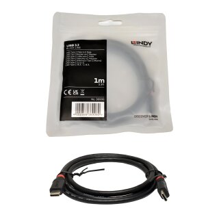 Lindy 36906 1m USB Cable Type C Male to C Male NEW NEU