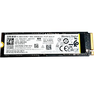 DELL 08D3R2 WDC 2048GB SSD SDCPNRZ-2T00-1012 M.2 2280 PCIe Gen4.0 x4 NVMe