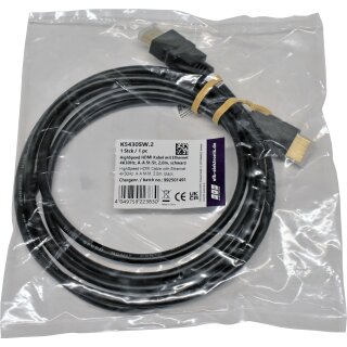 EFB K5430SW.2 2m HighSpeed HDMI Kabel mit Ethernet 4K30Hz A-A M-M NEW NEU