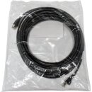 Geiger 72001225 RJ-45 S/FTP-Patchkabel AWG26 Kat.6A Tyco AMP 10m schwarz NEW NEU