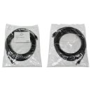 Geiger 72001225 RJ-45 S/FTP-Patchkabel AWG26 Kat.6A Tyco AMP 10m schwarz NEW NEU