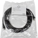 Geiger 72001221 RJ-45 S/FTP-Patchkabel AWG26 Kat.6A Tyco AMP 8m schwarz NEW NEU