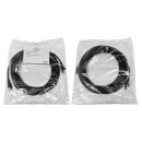 Geiger 72001221 RJ-45 S/FTP-Patchkabel AWG26 Kat.6A Tyco AMP 8m schwarz NEW NEU