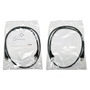 Geiger 72001207 RJ-45 S/FTP-Patchkabel AWG26 Kat.6A Tyco AMP 1m schwarz NEW NEU