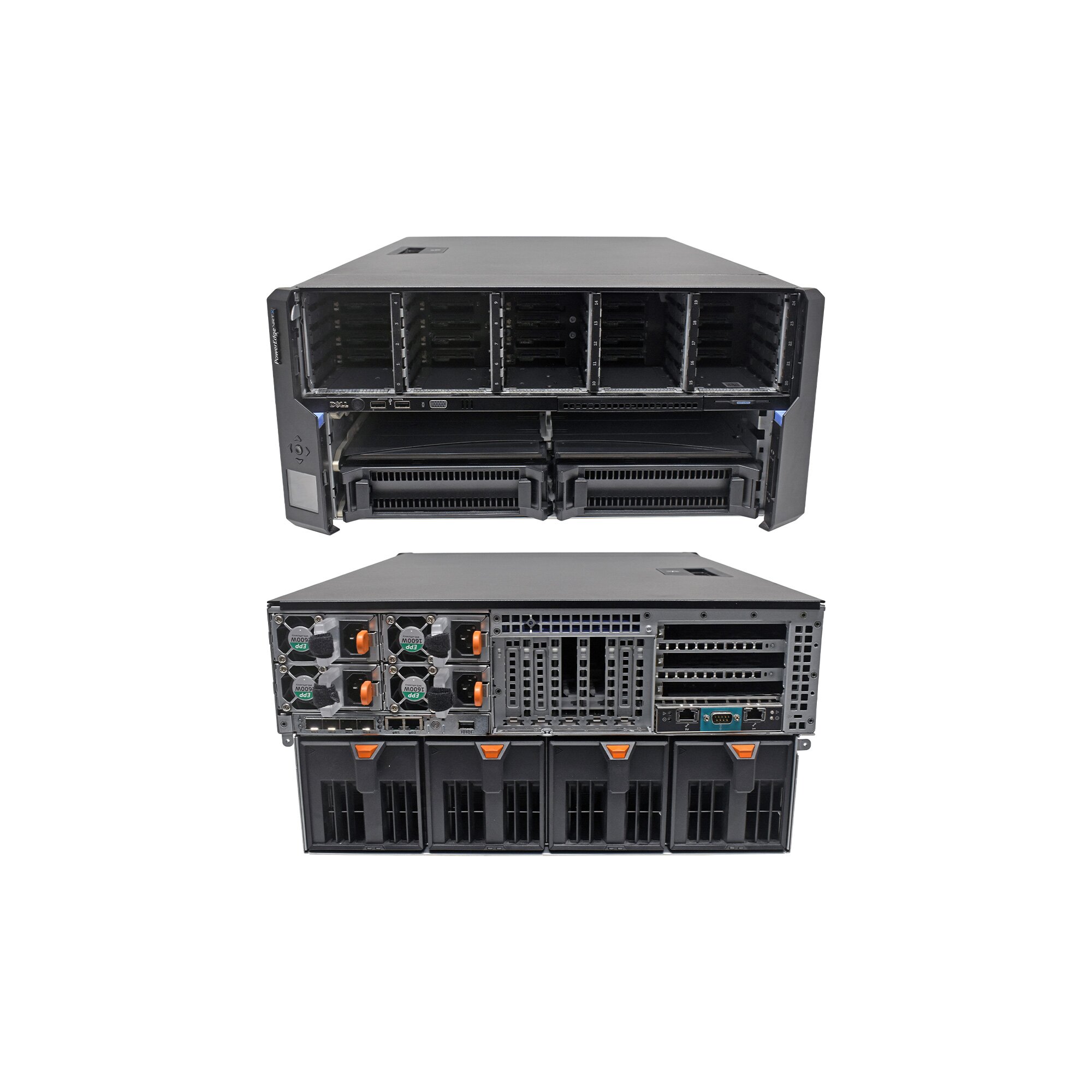 PowerEdge VRTX 4x 1600W PSU 4x Fan Module 2x Perc8 1x CMC 034V0R 25x ...