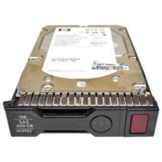 HP invent 600GB 3,5" 15K 6G SAS HDD HotSwap EF0600FARNA 516810-003 653952 +Caddy