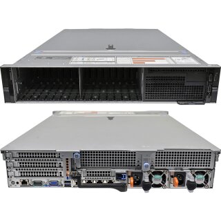 Dell PowerEdge R740 NO CPU NO PC4 RAM 2x Performance Kühler 6x Performance Lüfter 16x SFF 2,5" H750