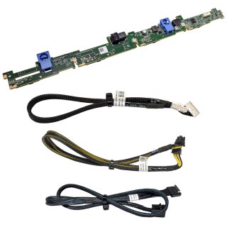 DELL 0TDM6T 4x 3.5" LFF SAS SATA Backplane for PowerEdge R230  R240 R340 R440 R640 +Cables