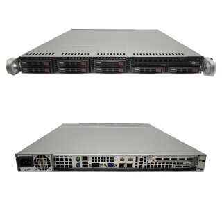Supermicro CSE-113M 1U Server 1xXeon E5-2603 1.80GHz 16GB PC3 RAM 8 Bay 2,5" ASR-6405E
