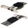 Lenovo Emulex LPe31002 01KR609 Dual-Port 16G SFP+ FC HBA PCIe x8 +Mini GBICs FP