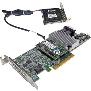 LSI MR SAS 9361-8i 8-Port 12G PCIe x8 RAID Controller 03-25420-11A + BBU LP