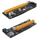 PCIE164P-N03 VER 006 PCI-E 1x to 16x Backplane black +Adapter PCE2PCE-N06 black +USB 3.0 Cable 60cm black