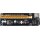 PCIE164P-N03 VER 006 PCI-E 1x to 16x Backplane black/yellow +Adapter PCE2PCE-N06 black +USB 3.0 Cable 60cm black