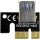 PCIE164P-N03 VER 006 PCI-E 1x to 16x Backplane black/yellow +Adapter PCE2PCE-N06 black +USB 3.0 Cable 60cm black