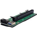 PCIE164P-N03 VER 003 PCI-E 1x to 16x Backplane green +Adapter PCE2PCE-N06 black +USB 3.0 Cable 60cm black