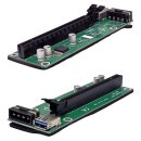 PCIE164P-N03 VER 003 PCI-E 1x to 16x Backplane green +Adapter PCE2PCE-N06 black +USB 3.0 Cable 60cm black