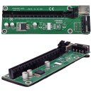 PCIE164P-N03 VER 003 PCI-E 1x to 16x Backplane green +Adapter PCE2PCE-N06 black +USB 3.0 Cable 60cm black