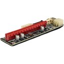VER.SU-103E PCI-E 1x to 16x Backplane black/red +Adapter...