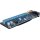 PCIE164P-N03 VER 006 PCI-E 1x to 16x Backplane blue +Adapter PCE2PCE-N06 blue +USB 3.0 Cable 60cm black