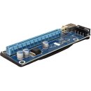PCIE164P-N03 VER 006 PCI-E 1x to 16x Backplane blue +USB 3.0 Cable 60cm black