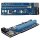 PCIE164P-N03 VER 006 PCI-E 1x to 16x Backplane blue +USB 3.0 Cable 60cm black