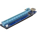 PCE164P-N02 VER 005S PCI-E 1x to 16x Backplane blue +Adapter PCIE-36PIN green +USB 3.0 Cable 60cm blue