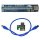 PCE164P-N02 VER 005S PCI-E 1x to 16x Backplane blue +Adapter PCIE-36PIN green +USB 3.0 Cable 60cm blue