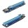 PCE164P-N02 VER 005S PCI-E 1x to 16x Backplane blue +Adapter PCIE-36PIN green +USB 3.0 Cable 60cm blue