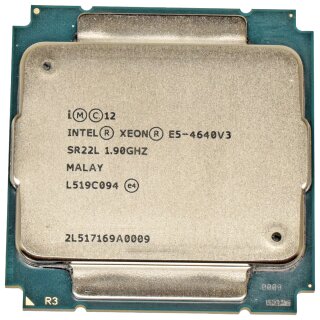 Intel Xeon Processor E5-4640 V3 12-Core 1.90GHz 30MB Smart Cache SR22L FCLGA2011