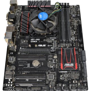 ASUS H97-PRO GAMER LGA1150 Core i5-4690K 4 Slots DDR3 ATX Mainboard +FAN