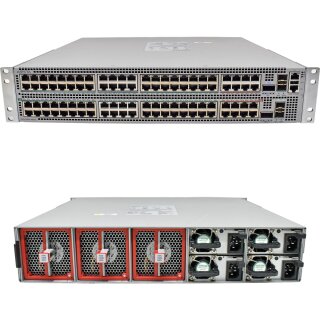 Arista CCS-720XP-96ZC2-F 96Port RJ45 2x 100G QSFP 4x 25G SFP POE Ethernet Switch 4x PSU