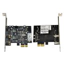 StarTech PEXUSB3S25 Dual-Port USB 3.2 PCIe2.0 x1 Expansion Card FP +Cable