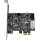 StarTech PEXUSB3S25 Dual-Port USB 3.2 PCIe2.0 x1 Expansion Card FP +Cable