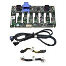 DELL 0R3GPC 8-Port 2.5" SFF SAS/SATA Drive Backplane...