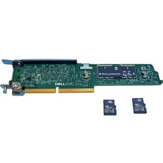 DELL 0Y9CJ7 Dual Micro SD Card Reader R152TB1 IDSDM for M640 +2x 16GB Micro SD