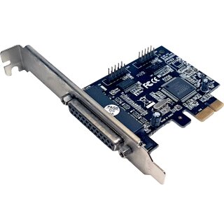 ASIX MosChip MCS9901 PCIe x1 Interface Card to Parallel DB25 Port 1.5 Mbps