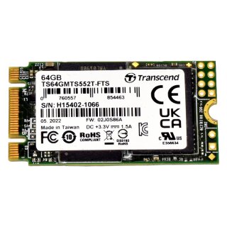 Transcend TS64GMTS552T-FTS 02J0S86A M.2 SATA 64GB SSD for Fujitsu FUTRO S540 S740 S940 Q9010
