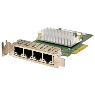 Fujitsu D2745-A11 GS3 Quad-Port 4xRJ-45 Gigabit Ethernet Network Card PCIe x4 LP