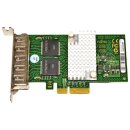 Fujitsu D2745-A11 GS3 Quad-Port 4xRJ-45 Gigabit Ethernet Network Card PCIe x4 LP