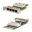 Fujitsu D2745-A11 GS3 Quad-Port 4xRJ-45 Gigabit Ethernet Network Card PCIe x4 LP