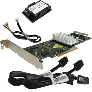 Fujitsu D2616-A22 GS1 6GB PCle x8 SAS RAID Controller +iBBU +2x SAS Cable FP