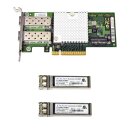 Fujitsu Primergy Dual-Port 10GE PCIe x8 D2755-A11 GS1 GS2 GS3 2x Mini GBIC LP