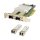 Fujitsu Primergy Dual-Port 10GE PCIe x8 D2755-A11 GS1 GS2 GS3 2x Mini GBIC LP