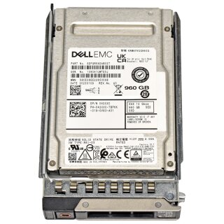 Dell EMC KIOXIA KRM6VVUG960G 960GB 2.5" 12G SAS SSD +Caddy 0DXD9H for R740 R750