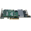 LSI MR SAS 9266-8i Dual-Port 6Gb PCIe x8 RAID Controller +2x SAS Cable +BBU LP